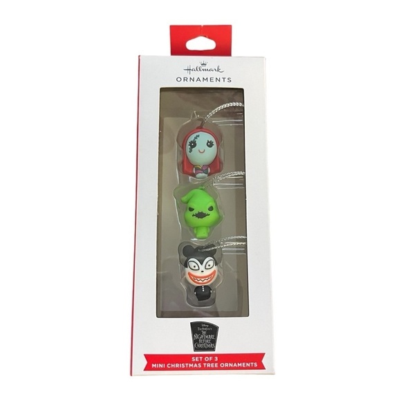 Hallmark Disney Nightmare Before Christmas Mini Christmas Ornament Set of 3. NEW - Picture 1 of 5